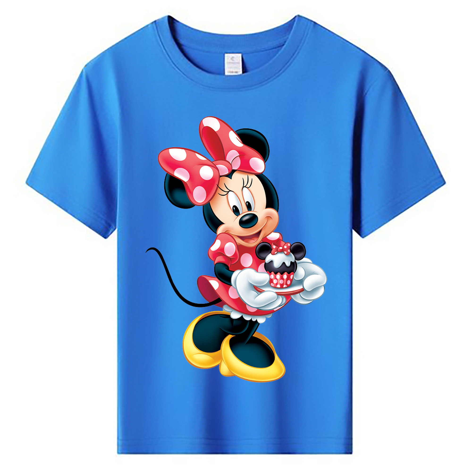 ミッキーマウス Mickey Mouse 綿100％キッズTシャツ（フロントプリント）